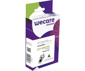 Wecare Ruban compatible D1 Dymo 45013 / S0720530 - 12 mm x 7 m - Noir sur Blanc