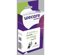 Wecare Ruban compatible Dymo D1 S0720780 - 43613 - 6 mm x 7 m - Noir sur Blanc