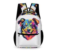 WECECE Animal Imprimé Cartable Garçon CM2 Primaire Sacs Maternelle Fille Sac A Dos Garcon Sac College Fille Cartable Chiot Imprimé Primaire