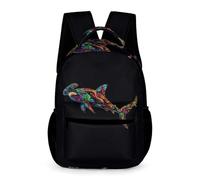 WECECE Baleines Sac À Dos Enfant Maternelle Sacs D'école Sacs Scolaires Cartables Filles Garçons Pour Outdoor Voyage École Avec Marine Life