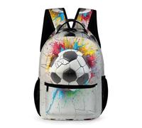 WECECE Ballon de Football Sac À Dos Spacieux Avec Beaucoup De Place Cartable Football Pour Et Garçons Sac D’école Léger Pour Les Enfants