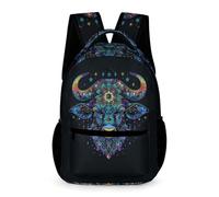 WECECE Bovin En 3D Sac À Dos Enfants, Léger Cartable Animal Vache Print Garçons Filles Collège Primaire Imperméable Sac A Dos Scolaire Pour Voyage Loisir