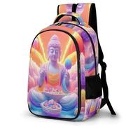 WECECE Cartable Buddha Print Fille Primaire, Sac À Dos Ecole Buddhism Pour Enfants 8 À 12 Ans, Sacs D'école Garcon Primaire,Voyages Et Un Usage Quotidien