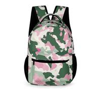 WECECE Cartable Camouflage Imprimé Garçons Filles 8-12 Ans Sac d'École Camouflage CE2-5e Enfants Sac à Dos Grand 43x32x15 cm pour Balade Études Usage École