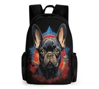 WECECE Cartable CE2/CM2 Garçon Primaire BouleChienue Français, Sacs À Dos Pour Enfant, Sac Chien Animaux Ecole Garcon, Backpack Enfants Avec Motif De BouleChienue Français Pour Ecole Primaire