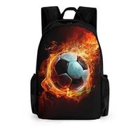 WECECE Cartable CE2/CM2 Garçon Primaire Football, Sacs À Dos Pour Enfant, Sac Soccer Ecole Garcon, Backpack Enfants Avec Motif De Football Pour Ecole Primaire