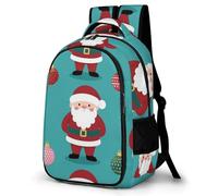 WECECE Cartable Christmas Fille CP-CM1 7-12 Ans, Sac À Dos Father Christmas Primaire Garçon Enfant Léger, Pour L'École, Les Voyages Et Le Quotidien