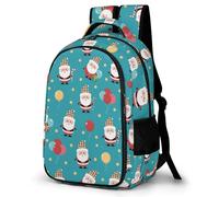 WECECE Cartable Christmas Garçon CP CE1 CE2 - Sac À Dos École Primaire Fille Enfant 6-8 Ans Léger Avec Father Christmas Pour La Rentrée, L’École Et Les Voyages