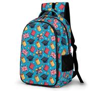 WECECE Cartable Fille Collège Et Primaire, Sac À Dos Graduation Scolaire Adolescentes Léger, Grand Sac United Kingdom Flag D'école Garçons Pour 7-12 Ans