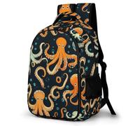WECECE Cartable Fille Collège Et Primaire, Sac À Dos Ocean Creatures Scolaire Adolescentes Léger, Grand Sac Marine Life D'école Garçons Pour 7-12 Ans