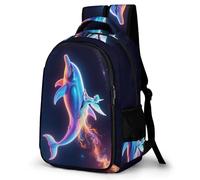 WECECE Cartable Fille Collège Et Primaire, Sac À Dos Whale Scolaire Adolescentes Léger, Grand Sac Marine Life D'école Garçons Pour 7-12 Ans