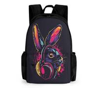 WECECE Cartable Fille Primaire Lapin,9 À 15 Ans, Sac À Dos 1- Garçon Kids Pour Enfants Animaux Lapin Backpack D'école Primaire, Léger Sac Scolaire Enfant