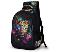 WECECE Cartable Fille Primaire, Sac À Dos Cheetah Motif Pour Garçon CP CE1 CE2 CM1 CM2, Sac Animal Leopard Ecole Décontracté Pour Les Enfants De L'école Primaire Au Collège