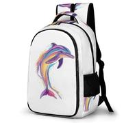 WECECE Cartable Fille Primaire, Sac À Dos Dolphin Pour Garçon CP CE1 CE2 CM1 CM2, Sac Marine Life Pattern Ecole Décontracté Pour Les Enfants De L'école Primaire Au Collège