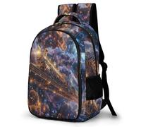 WECECE Cartable Garçon Fille Dream Train Primaire CE1 CE2 Sac à Dos Chemin de Fer Train 8-11 Ans Sac Scolaire Léger Grand Format pour Cours Sorties Loisirs, Backpack Cadeau d'Anniversaire et Sorties