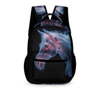 WECECE Cartable Garcon Maternelle Cheval Mignon Rucksack De D'enfants Sac À Dos De Cheval Animal Pour CE2 CM1 Garçons Filles De Voyage