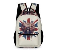 WECECE Cartable Garcon Maternelle Chouette Mignon Rucksack De D'enfants Sac À Dos De Thème du Drapeau National Pour CE2 CM1 Garçons Filles De Voyage