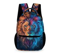 WECECE Cartable Garcon Maternelle Lion Mignon Rucksack De D'enfants Sac À Dos De Lions Roi des Animaux Pour CE2 CM1 Garçons Filles De Voyage
