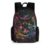 WECECE Cartable Garçon Primaire Chaton CP/CM2 Sac A Dos 3D Chat 4ème Léger Pour Les Enfants Âgées De 8 À 16 Ans, Sac D'école Pour Cadeaux De Rentrée