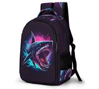 WECECE Cartable Garçon Shark Motif, Sac À Dos Fille Primaire Pour Âgés De 6-12 Ans, Sac Marine Life Pour En Plein Air, Aller À L'école