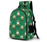 WECECE Cartable Garçon St. Patrick's Day Theme, Sac À Dos Fille Primaire Pour Âgés De 6-12 Ans, Sac Green Pour En Plein Air, Aller À L'école
