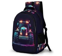 WECECE Cartable Garçon Tractor Design, Sac À Dos Fille Primaire Pour Âgés De 6-12 Ans, Sac Car Motif Pour En Plein Air, Aller À L'école
