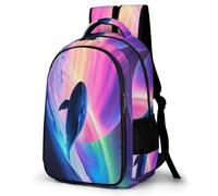WECECE Cartable Garçon Whale, Sac À Dos Fille Primaire Pour Âgés De 6-12 Ans, Sac Marine Life Pour En Plein Air, Aller À L'école