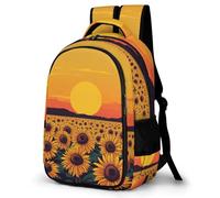 WECECE Cartable Illustration Fleurs Garçons 7-11 Ans Sac d'École Motif Plante Enfants CM2 Sac Scolaire pour Élèves Léger À la Mode Cadeau d'Anniversaire École School Bag