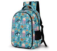 WECECE Cartable Jellyfish Motif Garcon Primaire, Sac À Dos Marine Life Pour Filles CP CE1 CE2 CM1 CM2,Sac Ecole Garcon Pour École, Voyages Et Un Usage Quotidien