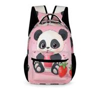 WECECE Cartable Panda Maternelle à Primaire 7 Ans Sac à Dos Kawaii Animal CE2 Garçons Filles Enfants School Bag Durable Usage Quotidien Livres Cahiers Gourde Promenade Sorties École