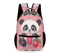 WECECE Cartable Scolaire Adorable Panda Garçons CE1 Sac à Dos Kawaii Animal Filles 12 Ans Bookbag Léger avec Poches Latérales Livres Gourde Parapluie Rentrée Scolaire Voyage