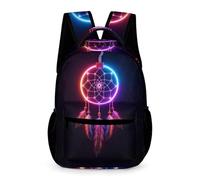 WECECE Cartable Scolaire Attrape-rêves Garçon 11 Ans Sac d'École Coloré Feathers Fille Primaire CP-CE2 School Bag Léger Durable Livres Petits Objets Promenade Sorties École