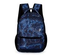 WECECE Cartable Scolaire Carte du Monde CM2 Garçons et Filles Sac à Dos Motif Carte du Monde 11 Ans Backpack Poche Avant Pratique Livres Gourde Parapluie Cadeau de Rentrée