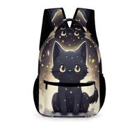 WECECE Cartable Scolaire En Chat Pour Sixième Garçons Filles, Sac Chaton De Voyage, Sac À Dos Chat Cadeaux De Retour À L'école