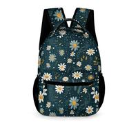 WECECE Cartable Scolaire En Marguerite Pour Sixième Garçons Filles, Sac Fleur De Voyage, Sac À Dos Marguerite Cadeaux De Retour À L'école