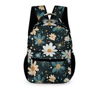WECECE Cartable Scolaire En Marguerite Pour Sixième Garçons Filles, Sac Fleur De Voyage, Sac À Dos Marguerite Cadeaux De Retour À L'école