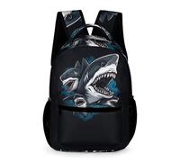 WECECE Cartable Scolaire En Requin Pour Sixième Garçons Filles, Sac Vie Marine De Voyage, Sac À Dos Requin Cadeaux De Retour À L'école