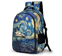 WECECE Cartable Scolaire Étoilé Ciel Art Primaire CE1 CE2 Garçon Fille Sac à Dos Avion 13 Ans Sac d'École Léger Grand Format pour Cours Voyage Loisirs, Backpack Loisirs et Sorties