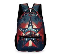 WECECE Cartable Scolaire Five-Pointed Étoile Filles Garçons 7 Ans Sac à Dos Étoile CE1 Ado Sac Collège Moderne 43x32x15 cm Rentrée des Classes Livres Cahiers