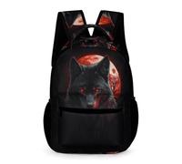 WECECE Cartable Scolaire Loup Pleine Lune CE2 pour Garçons et Filles Cartable Loups Lune 8-11 Ans School Bag Bretelles Réglables Livres Petits Objets Promenade Sorties École