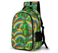 WECECE Cartable St. Patrick's Day Garçon CP CE1 CE2 - Sac À Dos École Primaire Fille Enfant 6-8 Ans Léger Avec Rainbow Pour La Rentrée, L’École Et Les Voyages