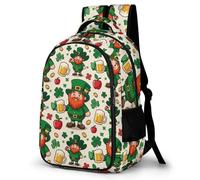 WECECE Cartable St. Patrick's Day Garçon Primaire, Sac À Dos Pour Enfant CM1 CM2, Sacs Ecole Collège Avec Clover Leaves, Sac D'école Décontracté Pour Filles De 8 À 13 Ans