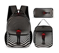 WECECE Cartable Vision Élémentaire CP à CM2, Sac à Dos Vertige Enfant avec Sac Repas et Trousse Crayons Léger