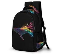 WECECE Cartable Whale Fille Primaire, Sac À Dos Ecole Marine Life Pour Enfants 8 À 12 Ans, Sacs D'école Garcon Primaire,Voyages Et Un Usage Quotidien