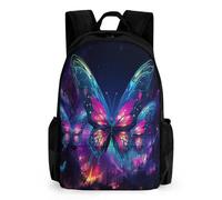 WECECE Cartables Papillons Scolaires Sac À Dos Papillons Loisir Filles Garçons Sacs À Dos Pour Enfant Rucksack D’élèves Du Primaire Et Du Secondaire Sac D'épaule