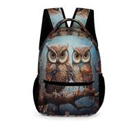 WECECE Cartables Scolaires Chouette Personnalisé Sac A Dos De Thème d'oiseau Primaire Fille Les Affaires Scolaires Cartable Simple Sac À Dos École