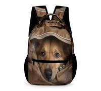 WECECE Chien Sac À Dos Spacieux Avec Beaucoup De Place Cartable Animal Chiot Pour Et Garçons Sac D’école Léger Pour Les Enfants