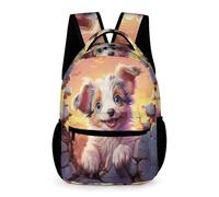 WECECE Chien Sac À Dos Spacieux Avec Beaucoup De Place Cartable Chiot Animal Pour Et Garçons Sac D’école Léger Pour Les Enfants