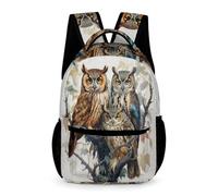 WECECE Chouette Cartable Garçon CM2 Primaire Sacs Maternelle Fille Sac A Dos Garcon Sac College Fille Cartable Thème Oiseau Primaire