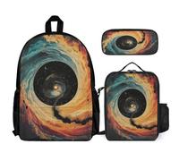 WECECE Ensemble de Sac à Dos Vision Fille Primaire 3 Pièce, Cartable Vertige Enfant Scolaire Kawaii, Sac Ecole Garçons Léger Capacité pour CP CE CM 6 à 12 ans